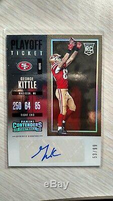 2017 Panini Contenders George Kittle Playoff Ticket Rc #53/99 Mint
