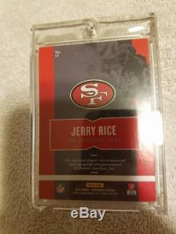 2017 Preferred JERRY RICE silhouettes NFL SHIELD patch AUTO 1/1 autograph 49ERS