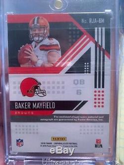 2018 Baker Mayfield Panini Unparalleled Rookie Rc Jersey Auto Browns