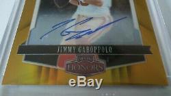 2018 HONORS Jimmy Garoppolo GOLD #10/20 AUTO/autograph Signatures RARE HIS JRSY#