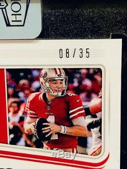 2018 Honors NICK MULLENS Score Artists Proof Prizm Auto SP RC #d /35 49ERS