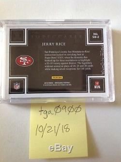 2018 IMPECCABLE JERRY RICE SUPER BOWL XXIV 1 TROY OUNCE SILVER BAR #11/15 49ers
