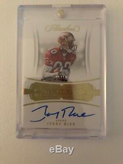 2018 Panini Flawless Jerry Rice AUTO ALL-PRO INK #5/10 HOF