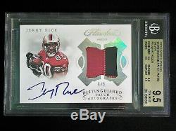 2018 Panini Flawless Jerry Rice Auto Patch #1/5 BGS 9.5 Gem Mint/Auto10 49ers