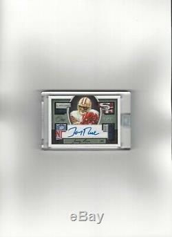 2018 Panini One JERRY RICE Quad Tag Auto Black (1/1) 49ers! One of One! SWEET