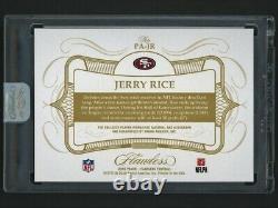 2019-20 Panini Flawless Jerry Rice Auto Jersey Patch Card #9/10 49ers