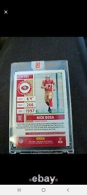 2019 Contenders Optic Prizm Rookie Ticket Nick Bosa RC AUTO 49ers red variation