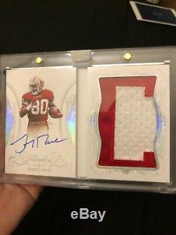 2019 FLAWLESS JERRY RICE NAMEPLATE BOOKLET AUTOGRAPH #3/4 San Francisco 49ers on