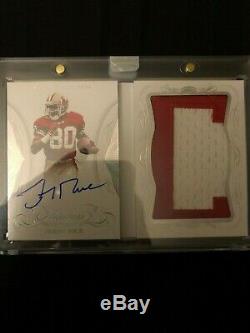 2019 FLAWLESS JERRY RICE NAMEPLATE BOOKLET AUTOGRAPH #3/4 San Francisco 49ers on