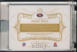 2019 Flawless Sick Patch Auto Jerry Rice 9 of /10 HOF GOAT San Francisco 49ers