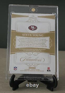2019 Flawless Steve Young Dual Patch On Card Auto 2CLR Patch #2/15 49ers