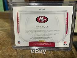 2019 National Treasures Nick Bosa RPA Green Sick Number Patch! 84/97 RC Auto