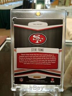 2019 Playbook Hail Mary Steve Young 1/1 Auto Autograph Logo Tag Patch HOF 49ers