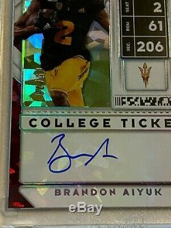 2020 Contenders BRANDON AIYUK College Ticket Cracked ICE 49ers Rookie Auto 5/23