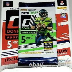 2020 DONRUSS NFL Football Dollar Tree Gravity Feed Box 48 Packs New Sealed Box