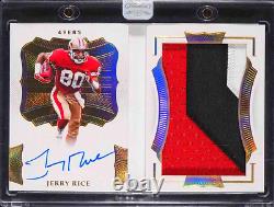 2020 Flawless BOOKLET Game Jersey GOLD PATCH Auto #d /10 JERRY RICE Immaculate