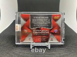 2020 Honors Football 2018 Spectra Steve Young Super Bowl Champ Auto 1/1