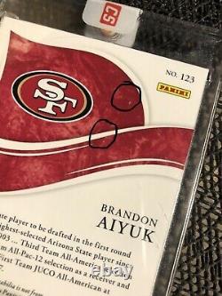 2020 Immaculate Brandon Aiyuk Rookie Auto Patch RPA 17/25
