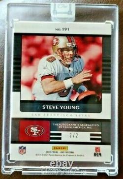 2020 PANINI ONE MATCHLESS STEVE YOUNG GOLD 2/2 AUTO 49ER Very Rare Sealed