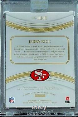 2020 Panini Flawless JERRY RICE Encased Patch #'D 3/5 AUTO San Francisco 49ers