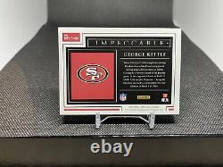 2020 Panini Impeccable George Kittle 1 Troy Oz Silver Bar 16/20 MINT