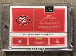 2020 Panini Impeccable Joe Montana On Card Auto 3/3 SSP Canvas Creations 49ers
