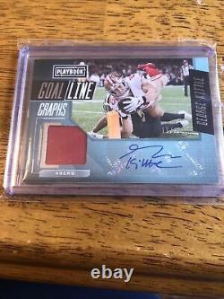 2020 Playbook Goal Line Graphs George Kittle Patch Auto 19/25 49Ers