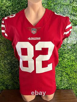 2020 San Francisco 49ers Football #82 Ross Dwelley Game Jersey Nike Size 44