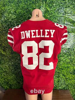 2020 San Francisco 49ers Football #82 Ross Dwelley Game Jersey Nike Size 44