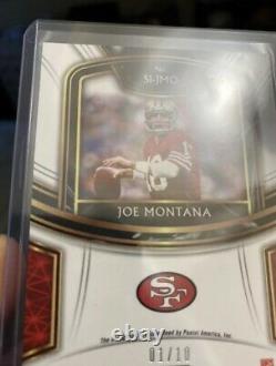 2020 panini Select Football Joe Montana Tie Die Auto 1/10 Rare