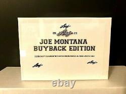 2021 Leaf Joe Montana Buyback Edition Football Box withBeckett 10 Autograph / Auto