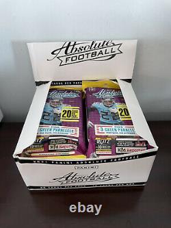 2021 Panini Absolute Football NFL Cello Fat Pack Box