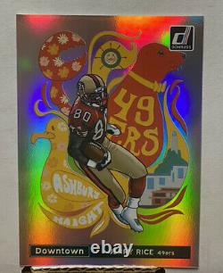 2021 Panini Donruss NFL Football Downtown Jerry Rice SF 49ers #DT-30 Case Hit