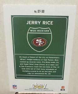 2021 Panini Donruss NFL Football Downtown Jerry Rice SF 49ers #DT-30 Case Hit