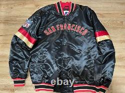 2023 Starter San Francisco 49ers Jacket Satin Men SIZE XL Vintage Style Fonts