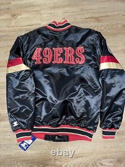 2023 Starter San Francisco 49ers Jacket Satin Men SIZE XL Vintage Style Fonts