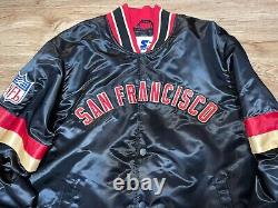 2023 Starter San Francisco 49ers Jacket Satin Men SIZE XL Vintage Style Fonts