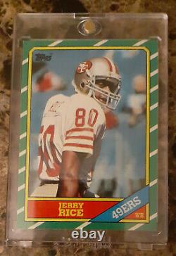 3 card Lot! 1981 Joe Montana RC, 1986 Jerry Rice RC # 161 Mint! And Steve Young