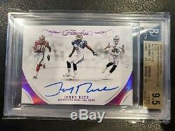 4/4 2018 Panini Flawless Jerry Rice RUBY SSP ON CARD AUTO BGS 9.5 with10