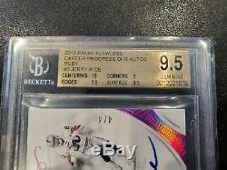 4/4 2018 Panini Flawless Jerry Rice RUBY SSP ON CARD AUTO BGS 9.5 with10