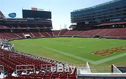 4 San Francisco 49ers SBL Season Tickets Lower Section 107 Row 23 Seats