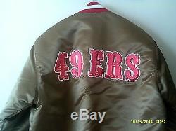49er VINTAGE 1980's Satin Starter Jacket NEW with tags