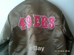 49er VINTAGE 1980's Satin Starter Jacket NEW with tags
