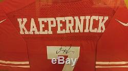 49ers Colin Kaepernick framed autographed jersey