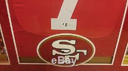 49ers Colin Kaepernick framed autographed jersey