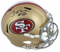 49ers Jerry Rice Authentic Signed Full Size Speed Rep Helmet BAS Witnessed