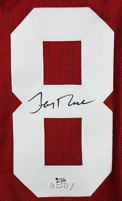 49ers Jerry Rice Authentic Signed Red Jersey Autographed BAS Witnessed