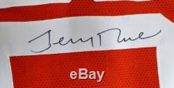 49ers Jerry Rice Autographed Signed Red Jersey With Stats Tristar 128945