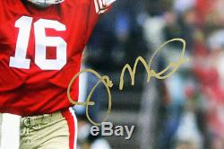 49ers Joe Montana Signed Authentic 16X20 TD Celebration Photo In Gold PSA/DNA