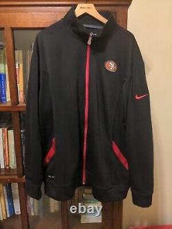 49ers Nike Jacket Full Zip 2X Mens Brand New Dri-Fit San Francisco NFL On Field